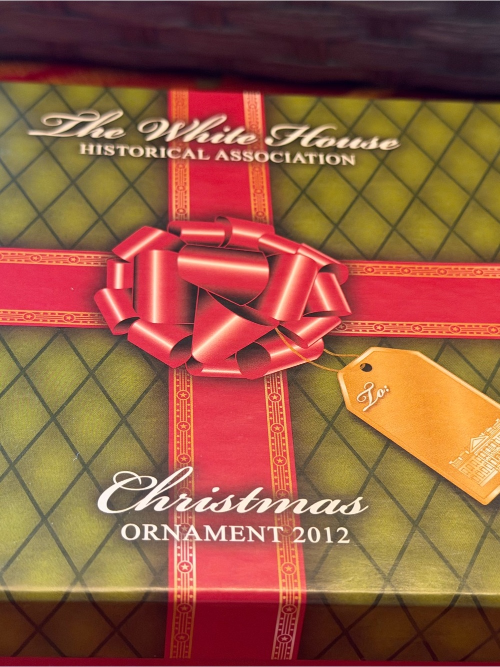 The White House Historical association  Christmas Ornament 2012